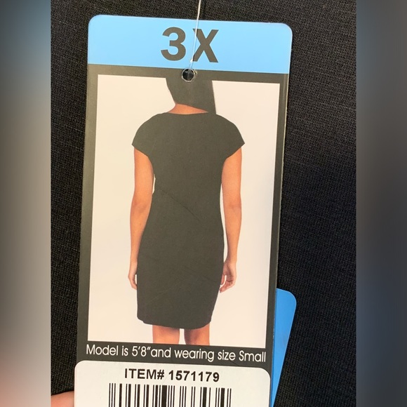 Nicole Miller 2X NWT Black Dress - Picture 4 of 6